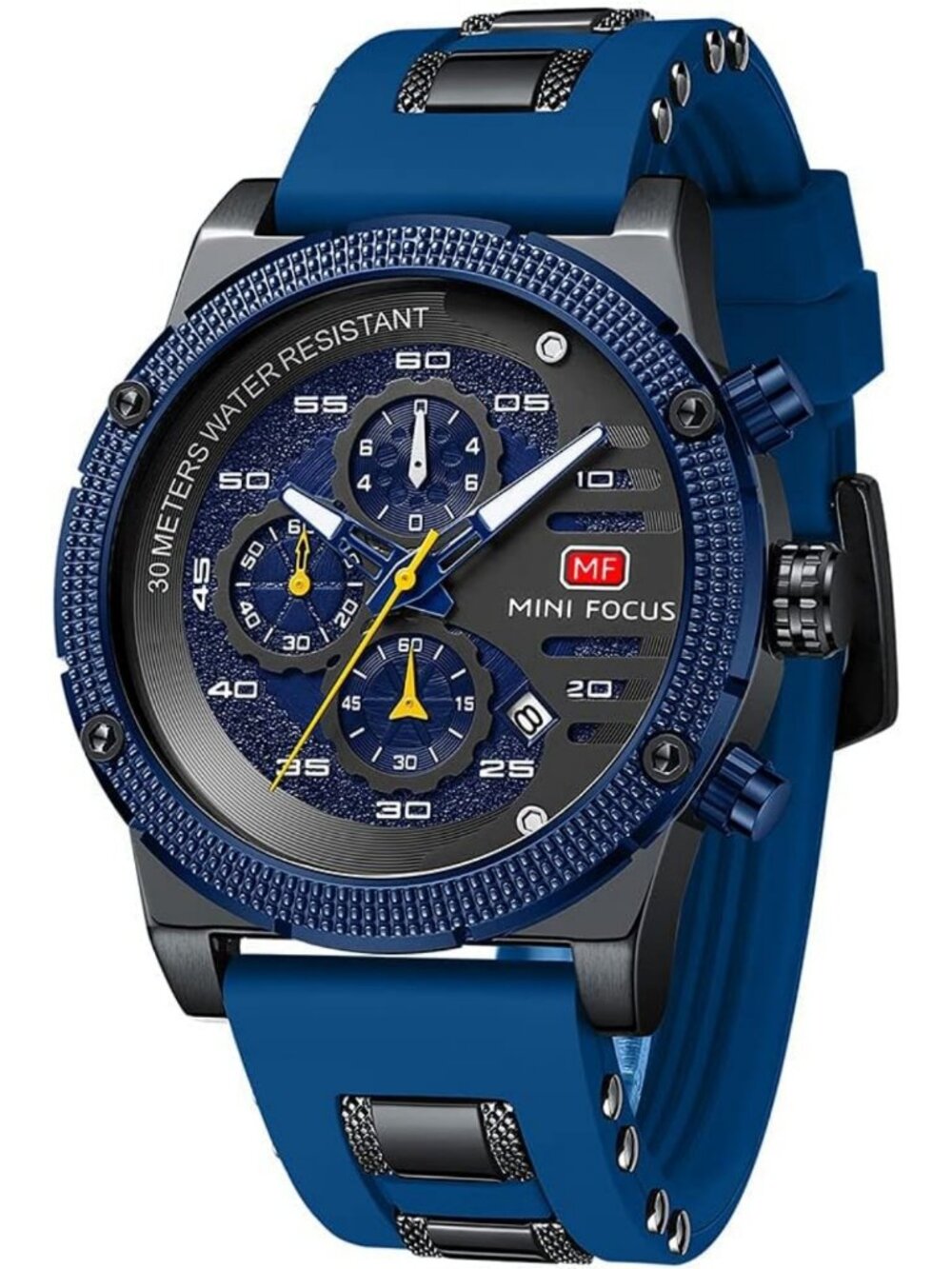 Stylish Men's Waterproof Chronograph Watch - Casual Sport & Luxury Dress